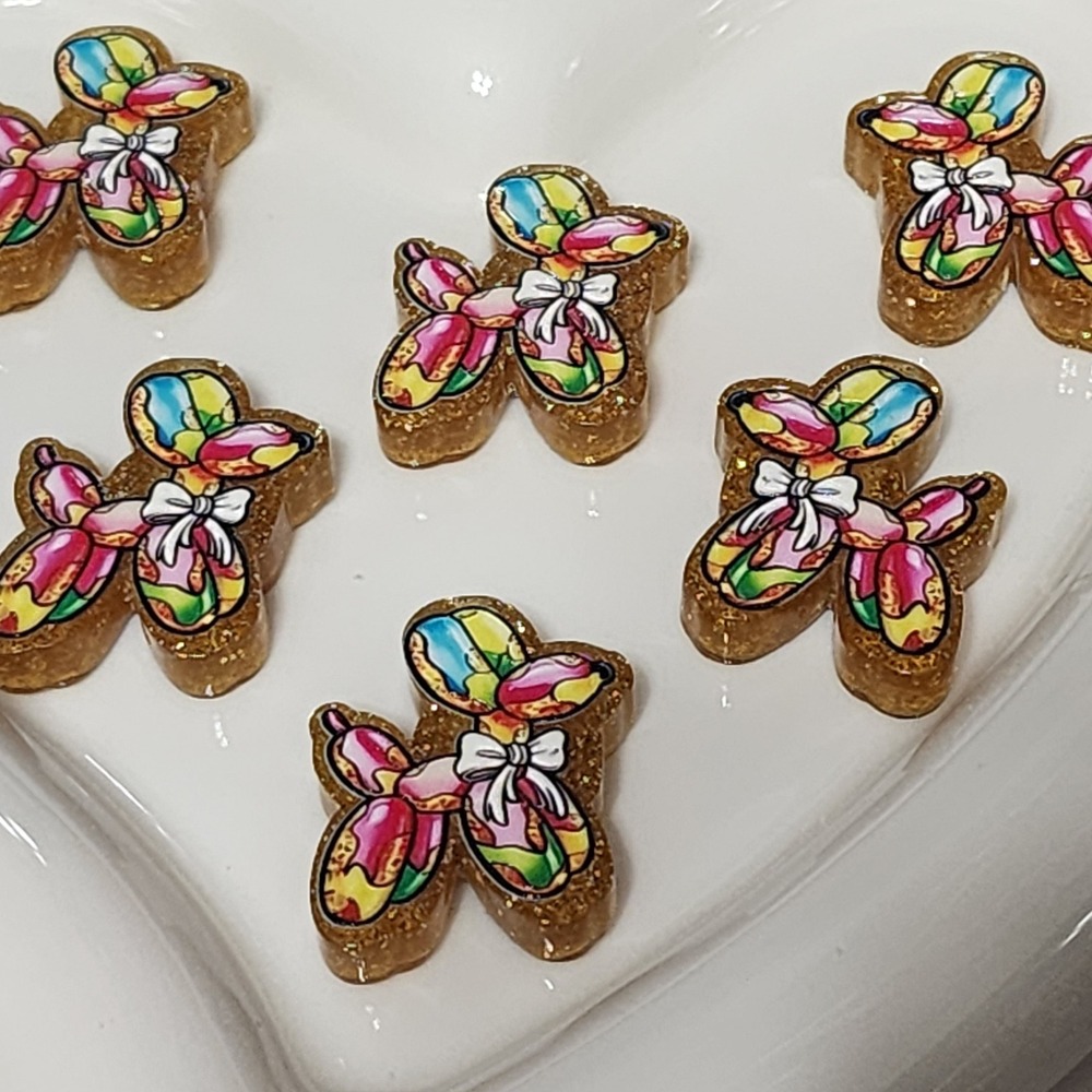 Balloon Dog Beads 2 Pcs Focal Bead Beaded Pen Jewelry Making Charms Acrylic